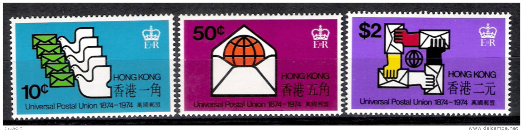 Hong Kong 1974 1979 1980 3 Serie Nuove: UPU - Metro - Queen Mother Illing.- New MNH - Unused Stamps