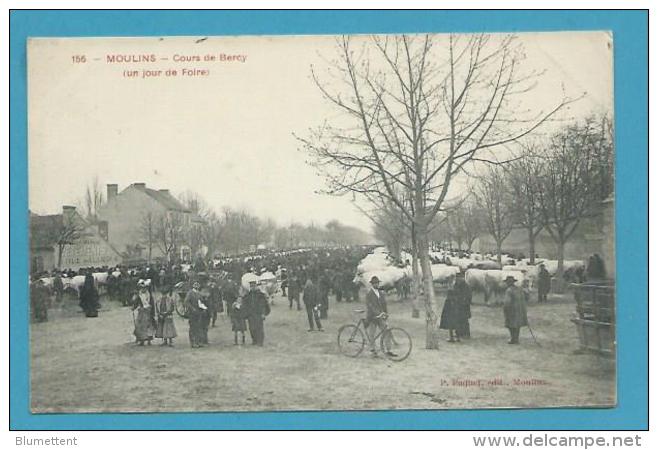 CPA 156 - Métier Marquignons Marché Aux Bestiaux Cours De Bercy Un Jour De Foire MOULINS 03 - Moulins