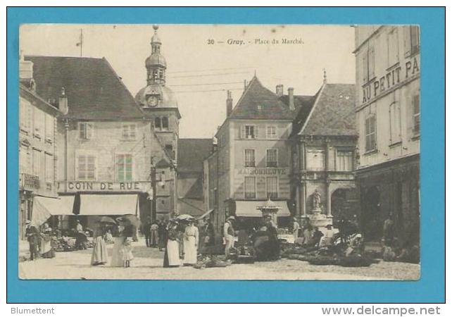 CPA 30 - Métier Marchands Ambulants Place Du Marché GRAY 70 - Gray