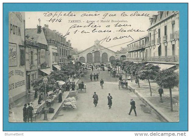 CPA - Métier Marchands Ambulants Marché Avenue Brauhauban TARBES 65 - Tarbes