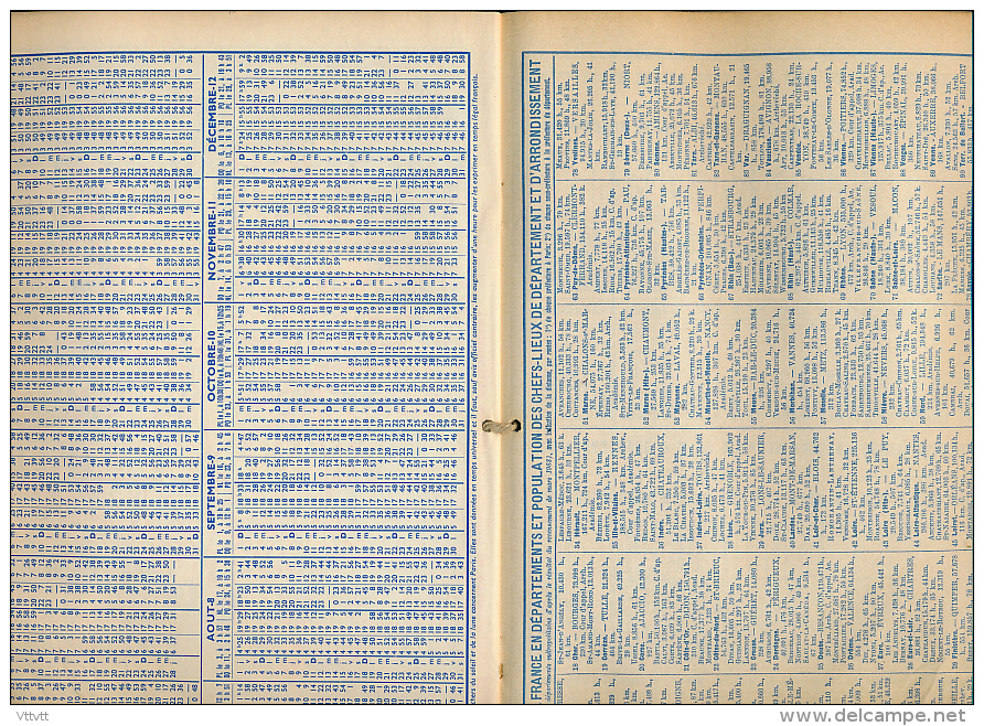 Almanach des PTT (1974) Chasse, Carte Ferroviaire, Métro, Les Yvelines, Versailles, Carte routière France... (17 scans)