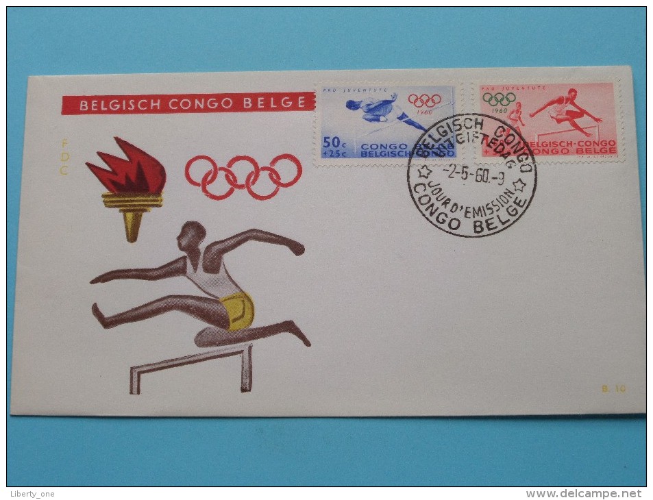 BELGISCH CONGO BELGE 2-5-60 / Olympische Spelen ( Zie Foto´s Voor Details ) - Lettres & Documents