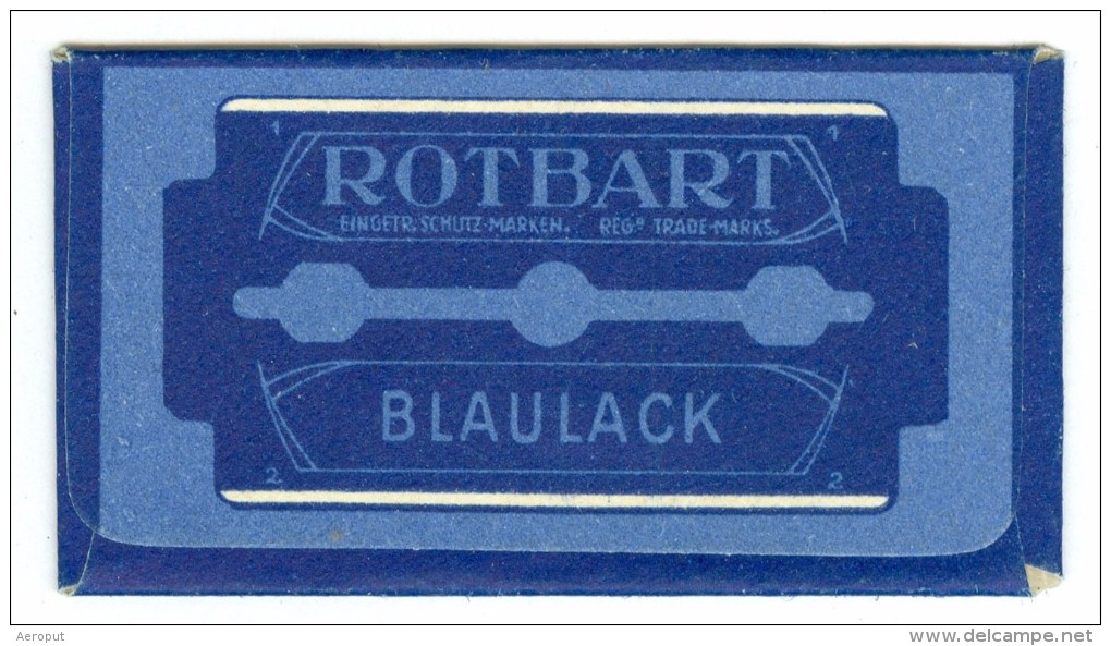 LAMETTA DA BARBA - RAZOR BLADE IN WRAPPER - ROTBART BLAULACK - Wrapper Intact - Hojas De Afeitar