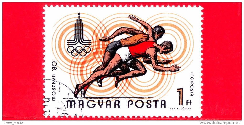 UNGHERIA - MAGYAR - Nuovo Oblit. - 1980 - Giochi Olimpici, Mosca - Atletica - Corsa - 1 P.a. - Unused Stamps