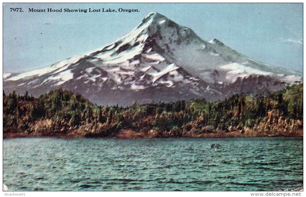 OREGON - Mount Hood Showing Lost Lake - Autres & Non Classés