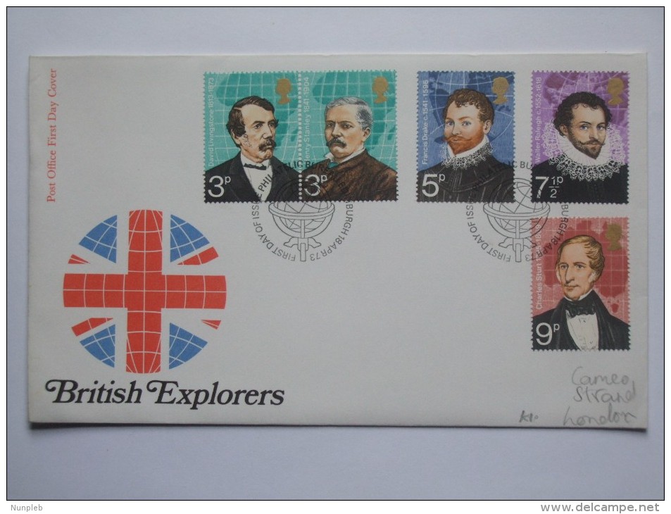 GB 1973 FDC BRITISH EXPLORERS - Covers & Documents