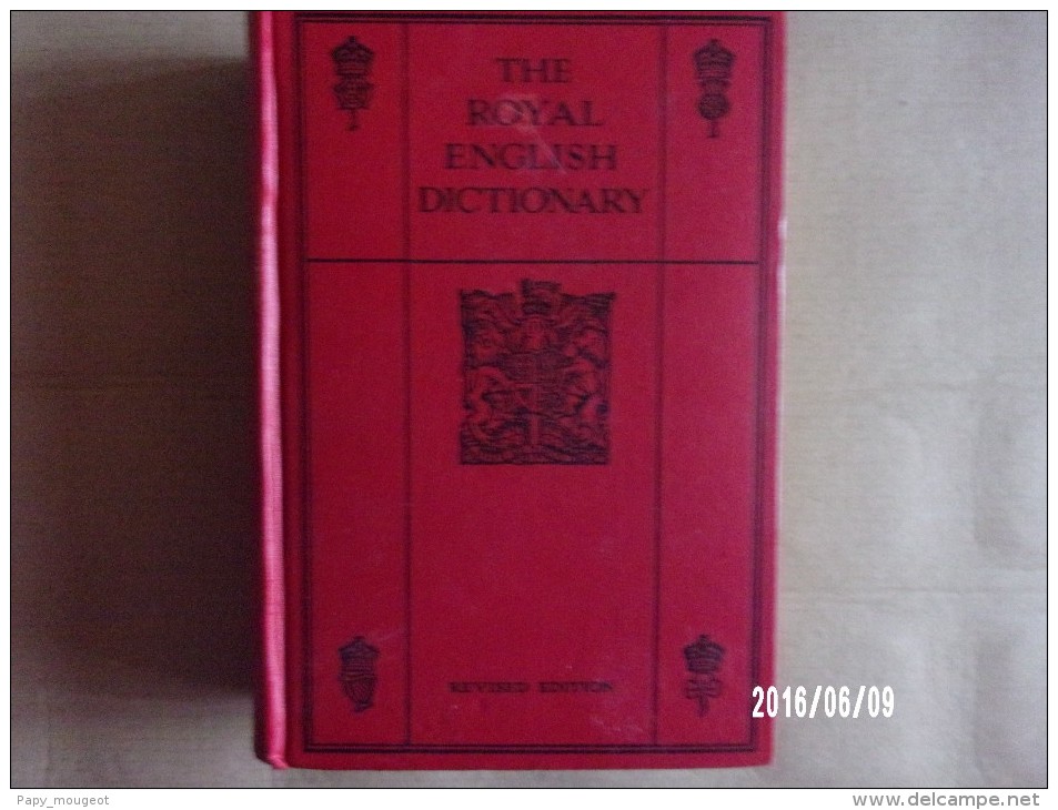 The Royal English Dictionnary 1935 - Thomas Nelson & Sons - Cultural