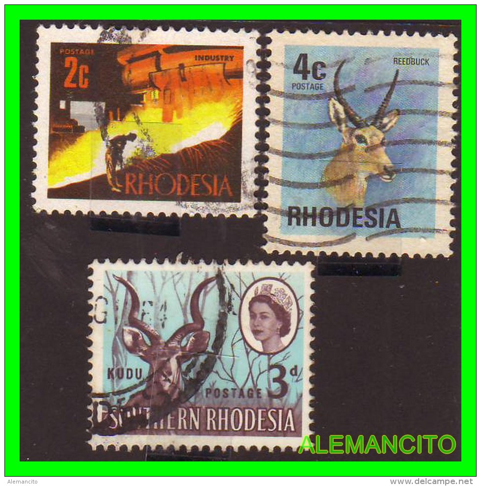 GRAN BRETAÑA  ( DHODESIA ) 3 SELLOS AÑO 1979 - Northern Rhodesia (...-1963)