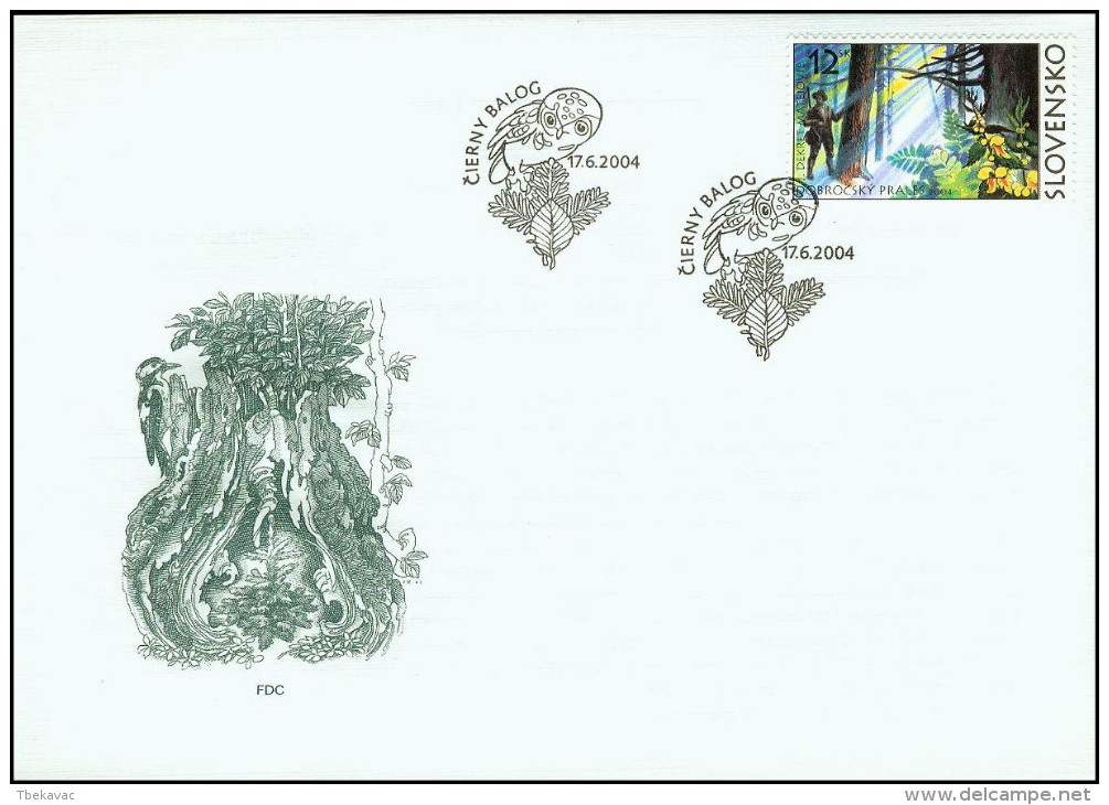 Slovakia 2004, FDC Cover Nature Forests Mi.# 489, Ref.bbzg - FDC