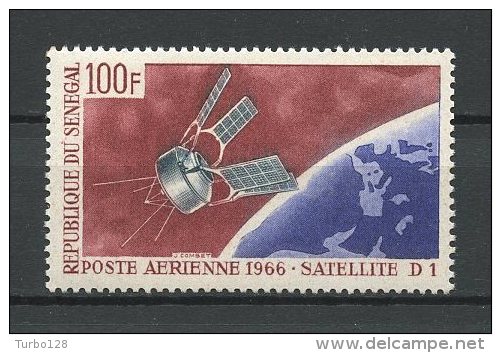 SENEGA 1966 PA N° 52 ** Neuf = MNH Superbe  Cote 2,60 € Espace Space Satellite D1 Français Communications Transport - Senegal (1960-...)