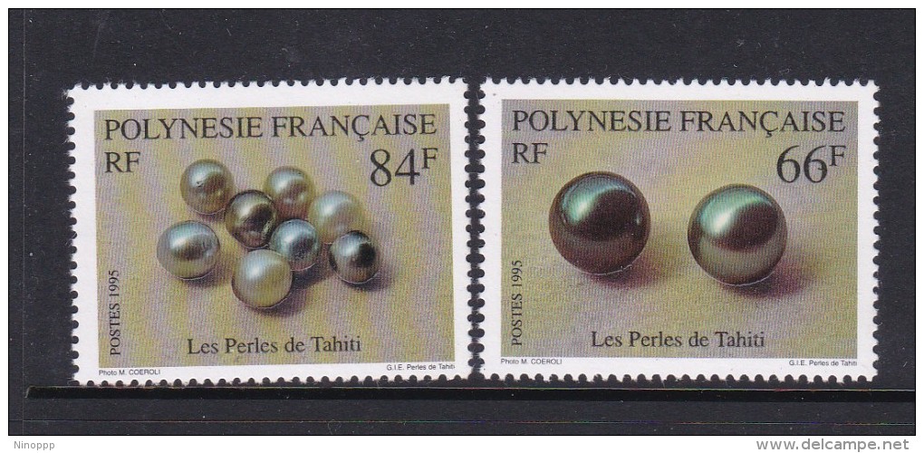 French Polynesia SG 728-29 1995 Pearls MNH - Unused Stamps