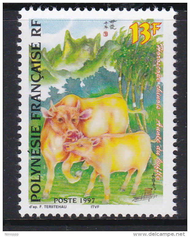 French Polynesia SG 770 1997 Chinese New Year Of The Ox MNH - Nuevos