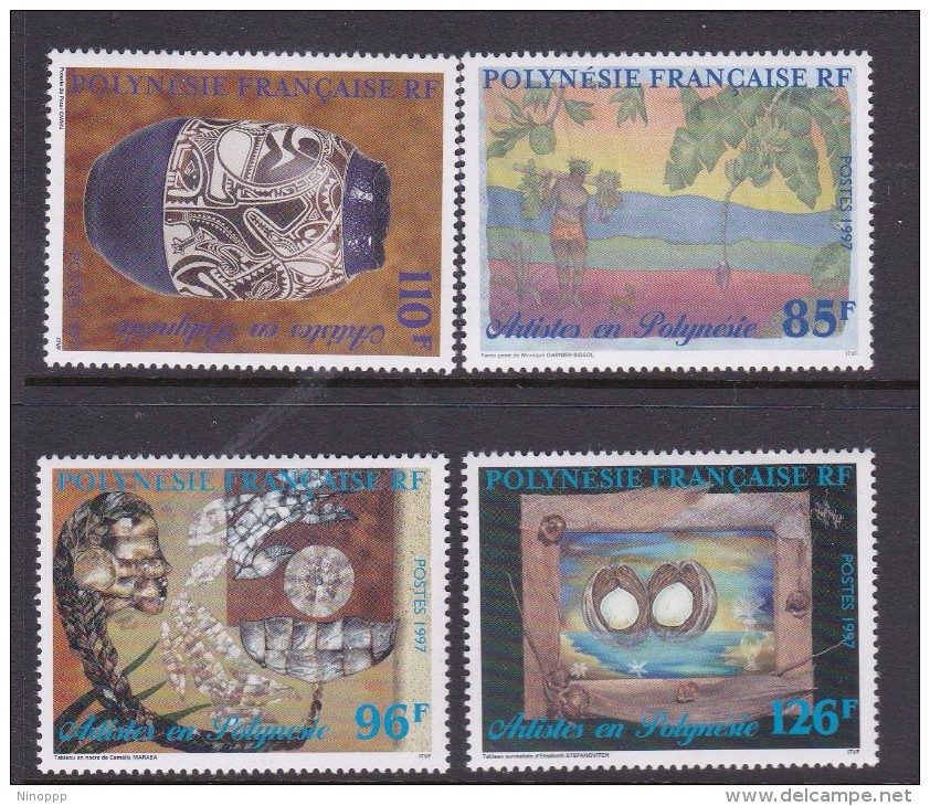 French Polynesia SG 809-812 1997 Polynesian Artists MNH - Unused Stamps