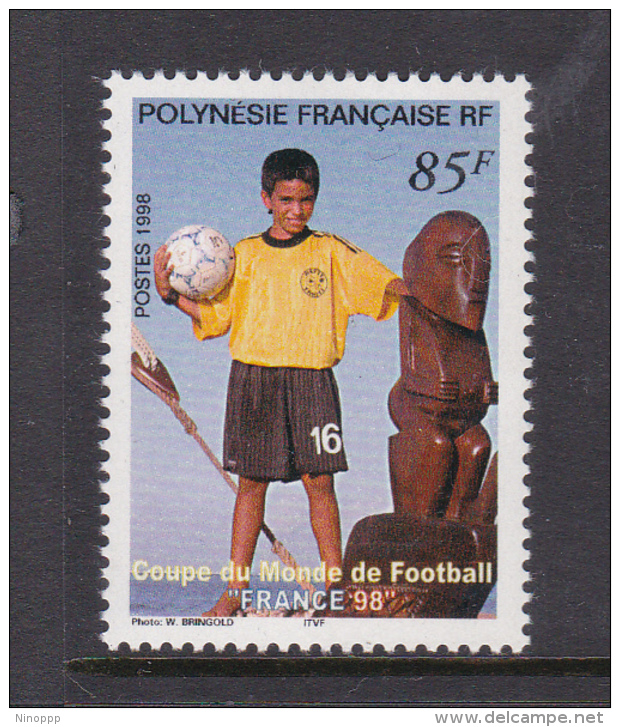 French Polynesia SG 825 1998 World Cup Football MNH - Unused Stamps
