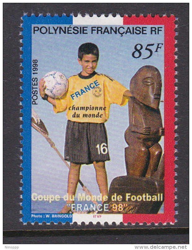 French Polynesia SG 834 1998 World Cup Football France The Winner, MNH - Unused Stamps