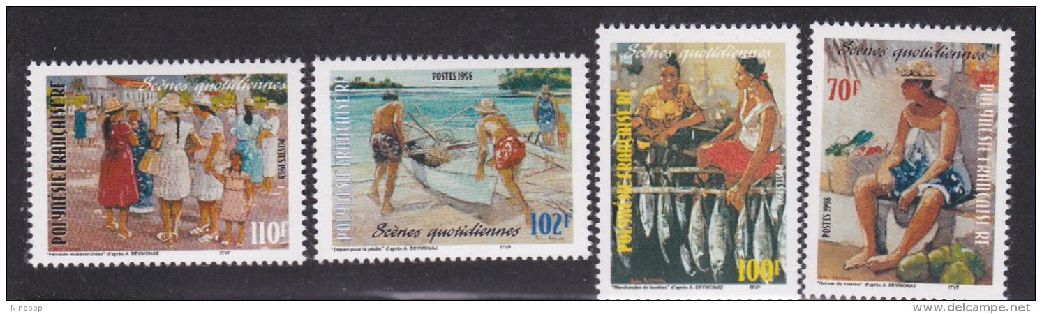 French Polynesia SG835-38 1998 Life In Tahiti MNH - Unused Stamps