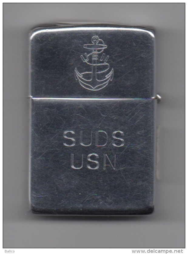 ZIPPO - U.S.S. CANBERRA - CAG-2 - Chromé, Année 1961 - Réf, 634 - Zippo