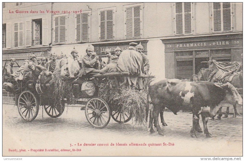 88 - SAINT DIE - Le Dernier Convoi De Blesés Allemands Quittant St Dié - Saint Die