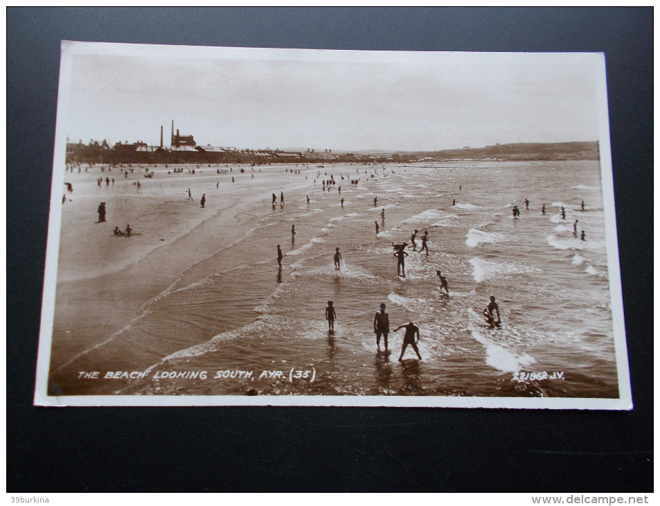 AYR The Beach Looking South  Years 1930 - Ayrshire