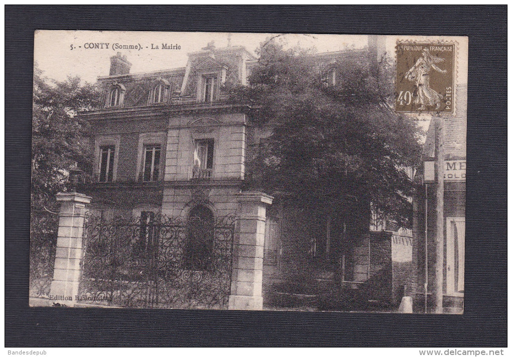 Conty (80) - La Mairie ( Ed. Jourdain ) - Conty