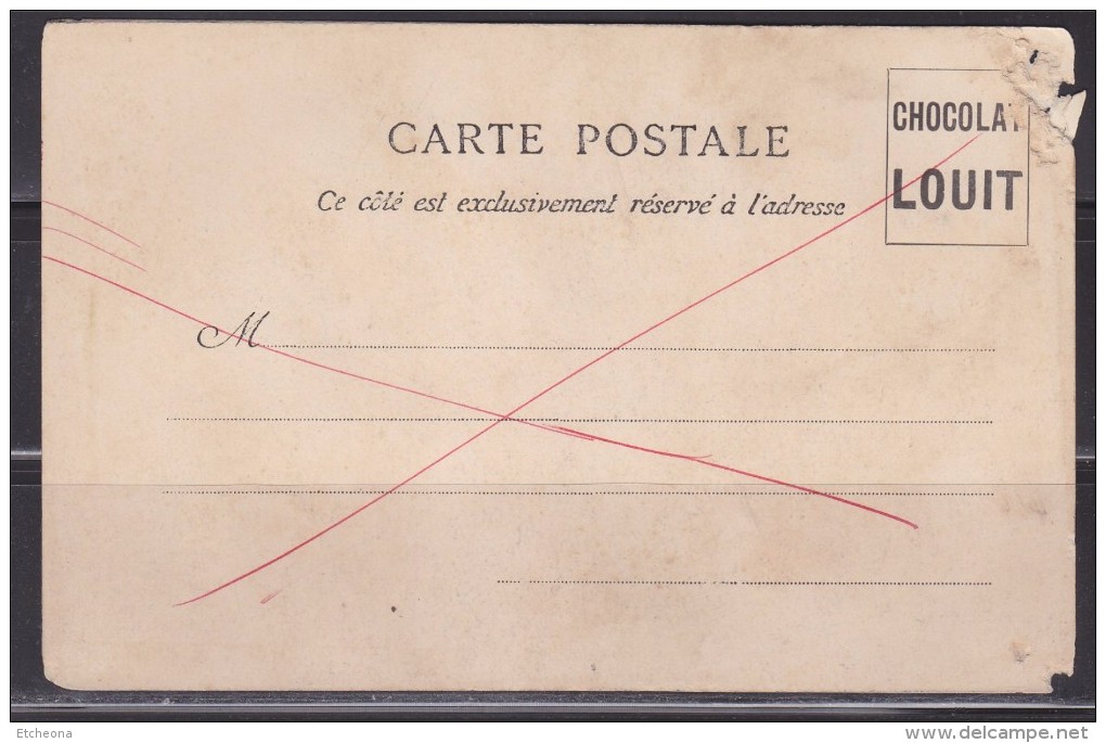 = Carte Postale Saint Jean De Luz, Le Casino, Inscription Chocolat Louis à L'emplacement Du Timbre - Saint Jean De Luz