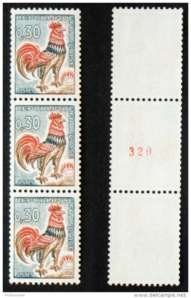 N° 1331Ab 30c COQ Neuf N** N° Rouge Cote 15,5€ - 1962-1965 Cock Of Decaris