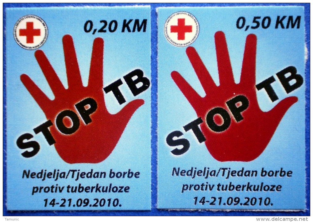 BOSNIA AND HERZEGOVINA BIH FEDERATION HB MOSTAR RED CROSS TBC TUBERCULOSIS 2010 CHARITY STAMPS - MNH - Bosnia Herzegovina