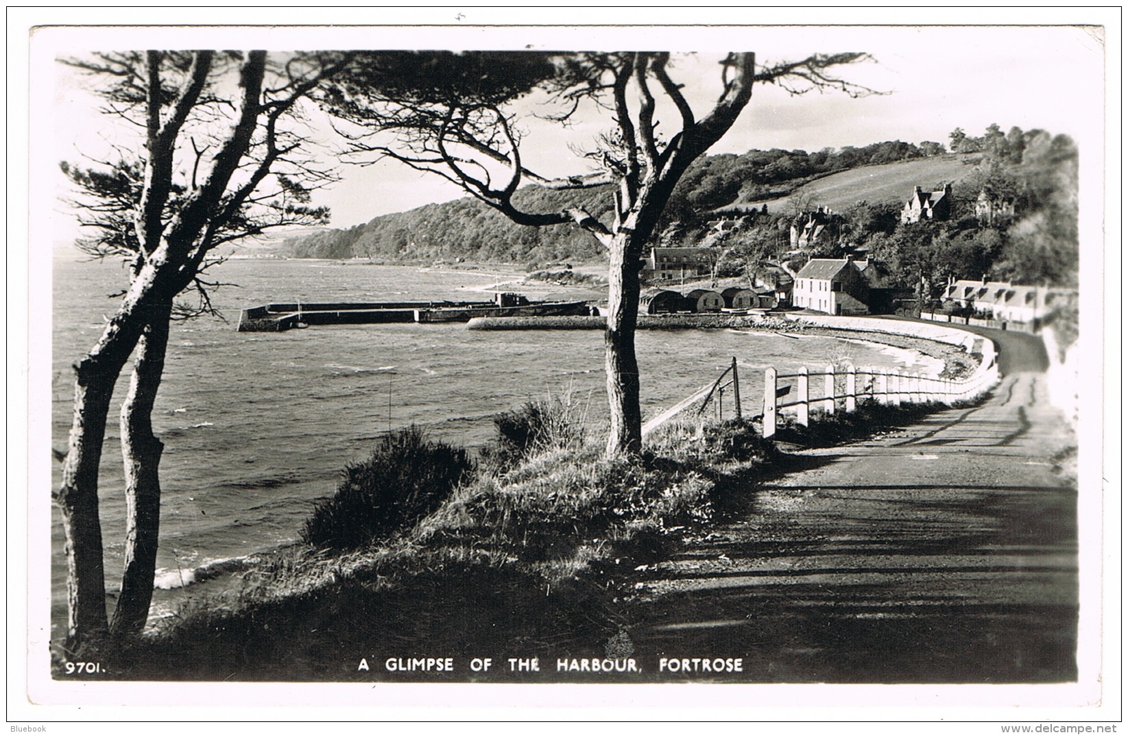 RB 1098 - 1964 Real Photo Postcard - Fortrose Harbour &amp; Houses - Ross-Shire Scotland - Ross & Cromarty