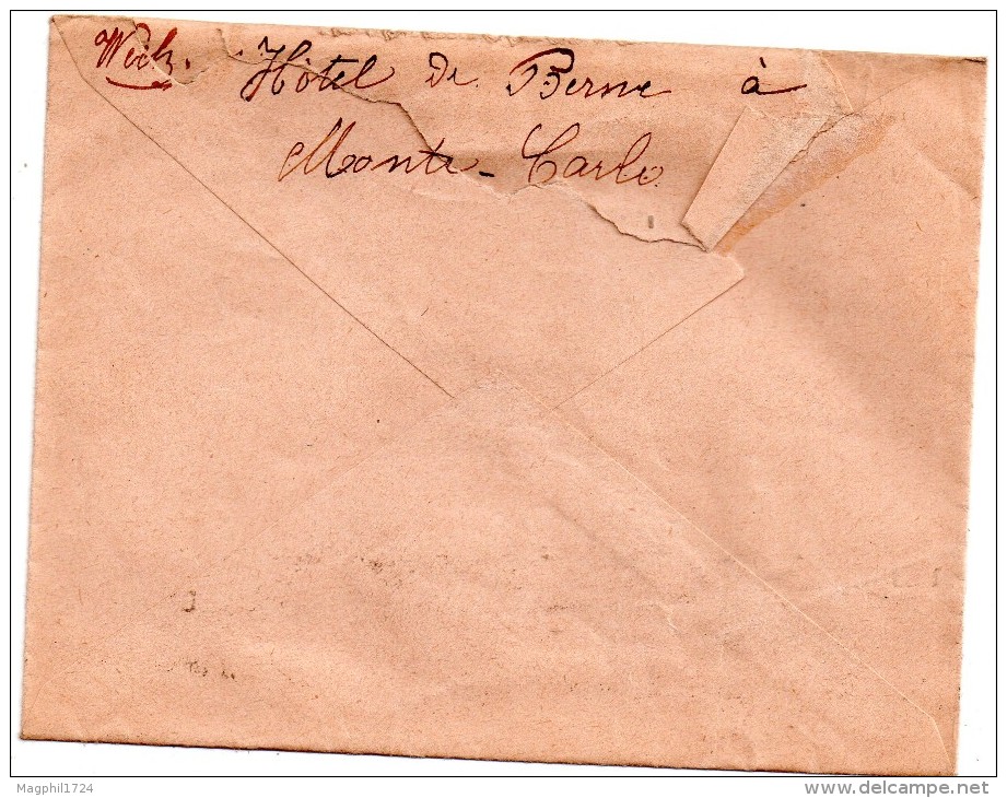 Lettre  Monaco Pour  La  France ( Paris)  1939 - Briefe U. Dokumente