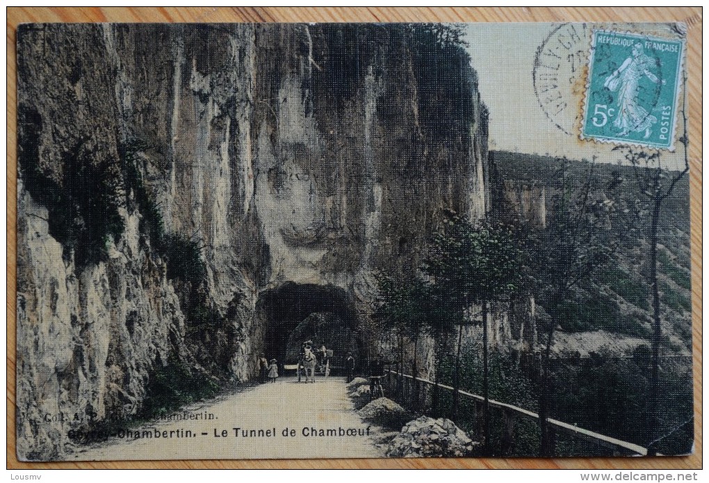 21 : Gevrey-Chambertin - Le Tunnel De Chamboeuf - Animée : Petite Animation - Attelage - Colorisée & Tramée - (n°6346) - Gevrey Chambertin