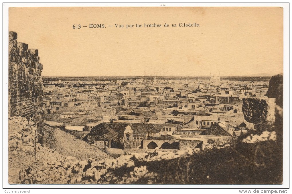 CPA - SYRIE - HOMS - Vue Par Les Brèches De Sa Citadelle - Syria