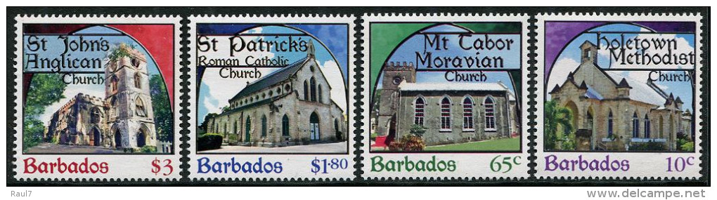 BARBADOS 2013 - Eglises  - 4v Neufs // MNH - Barbades (1966-...)