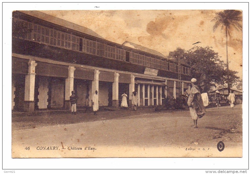 GUINEA - CONAKRY, Chateau D'Eau, Wasserturm, Water Tower, Leicht Fleckig - Guinea