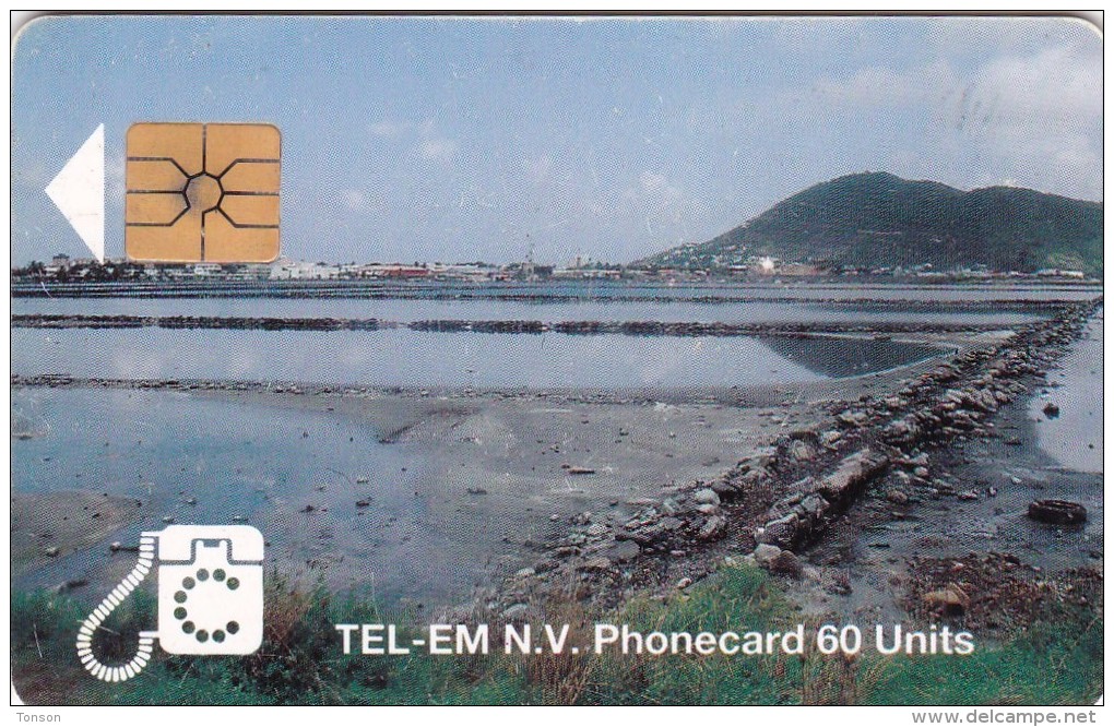 Saint Marteen, STM C3a, 60 Units, Salt Pond, 2 Scans. - Antillen (Nederlands)