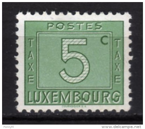 LUXEMBOURG - 1946/48 Scott# J23 * TAXE - Strafport