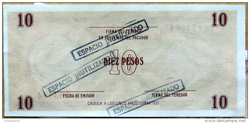 Certificado De Divisa Letra D, DIEZ (10) PESOS, Carmelita (Exchange Certificate), 2da Edisión, UNC, CUBA - Cuba