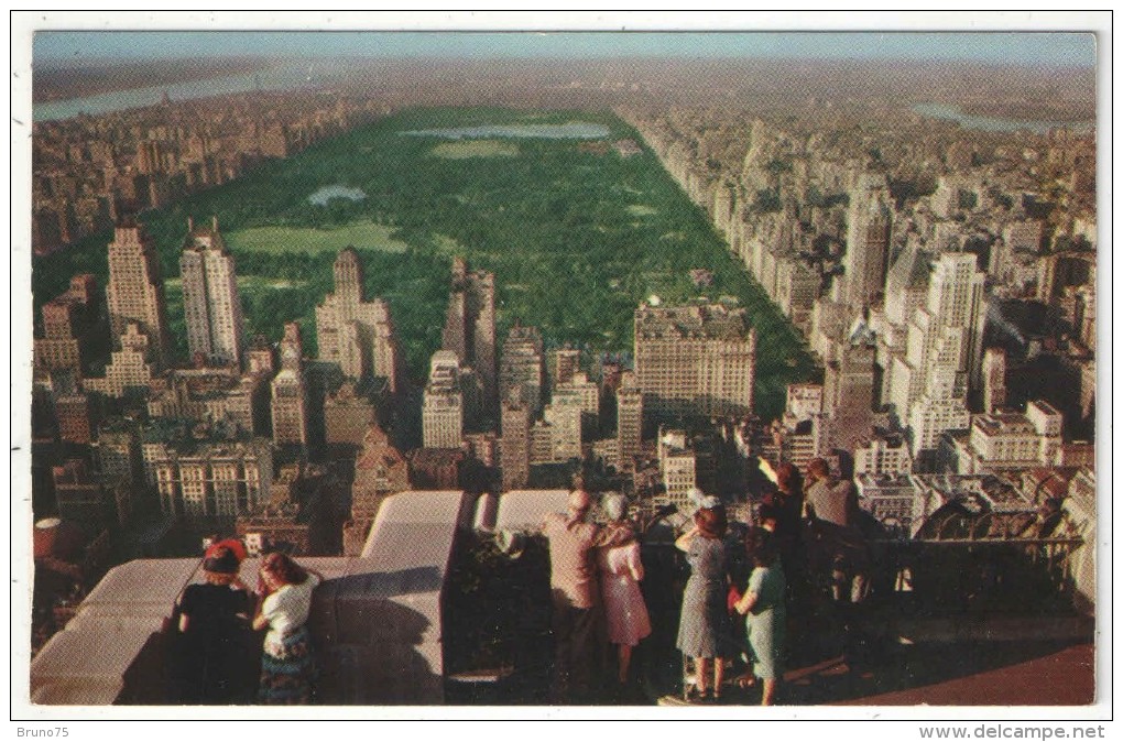 Central Park And Uptown Manhattan As Seen From The Observation Roof Of The R.C.A. Building - Central Park