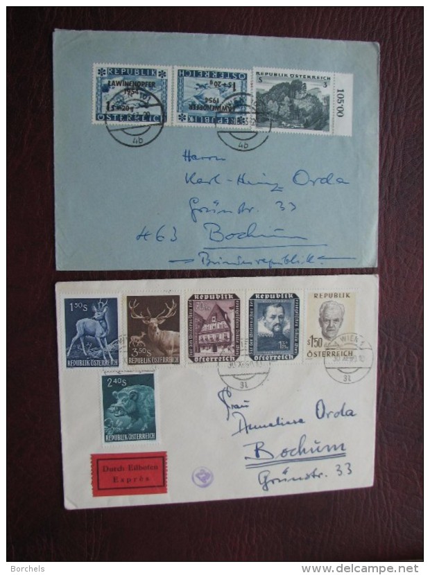 Brief 24 - Österreich - Brief  1948 Bis 1960 Mit Bunter Frankatur - 18 Briefe - Briefe U. Dokumente