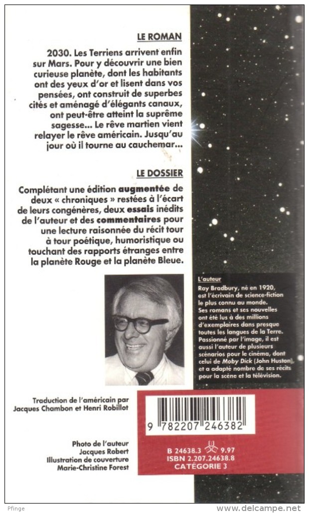 Chroniques Martiennes Par Ray Bradbury - Présence Du Futur N°1 - Présence Du Futur