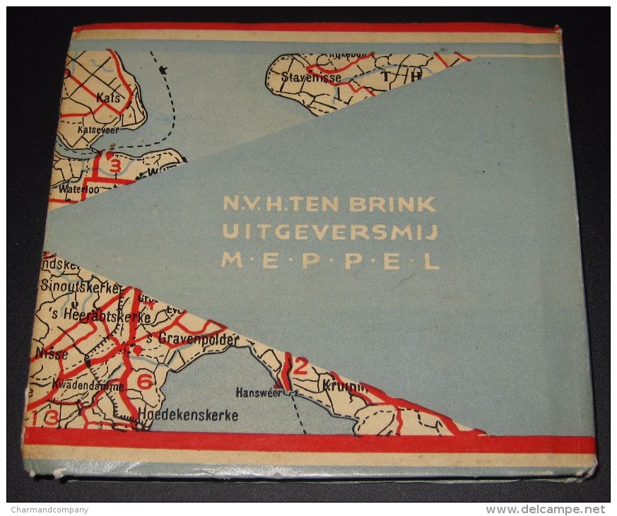 1930s, Tenbrink´s Nieuwe Zakatlas Van Nederland - 12 Maps - 6 Scans - Oud