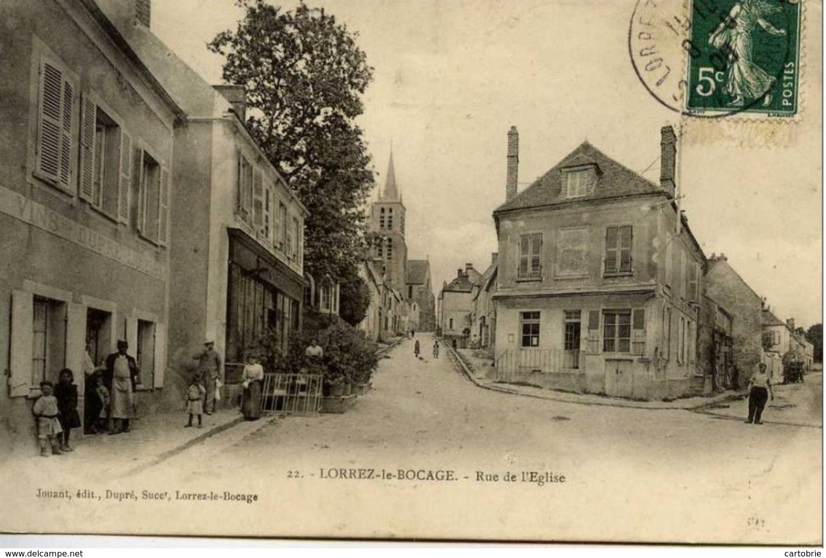 77 - LORREZ-LE-BOCAGE - Rue De L'Église - Très Animée - Lorrez Le Bocage Preaux