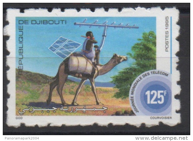 Djibouti Dschibuti 1995 Mi. 613 Imperf For Use ? ** Neuf MNH Journée Mondiale Télécom Fauna Kamel Chameau Camel RARE - Djibouti (1977-...)