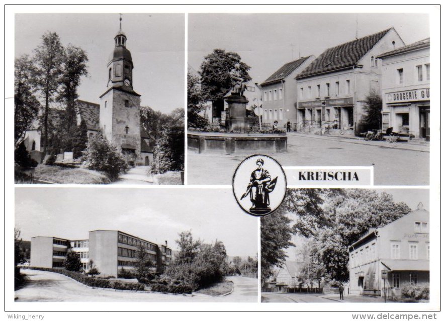 Kreischa - S/w Mehrbildkarte 1 - Kreischa