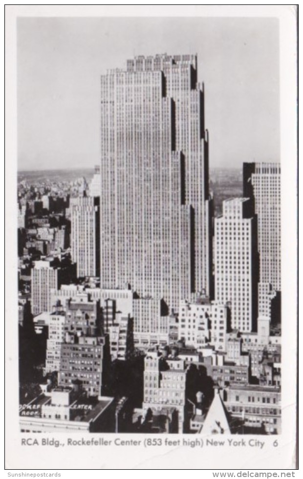 New York City R C A Building Rockefeller Center 1951 Real Photo - Autres Monuments, édifices