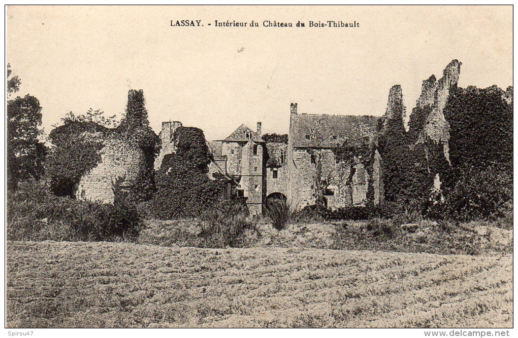 CPA LASSAY - INTERIEUR DU CHATEAU DE BOIS-THIBAULT - Lassay Les Chateaux