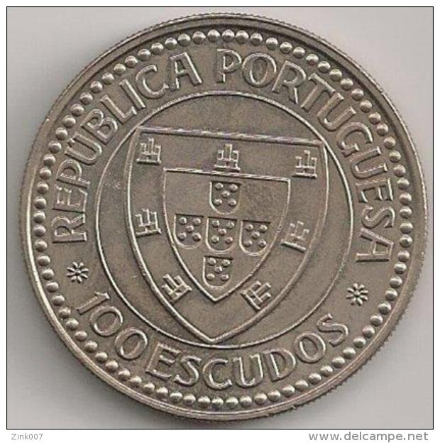 Moeda Portugal 100$00 100 Escudos Cupro-Níquel 1987 - BELA - Descobrimentos Portugueses Gil Eanes - Portugal