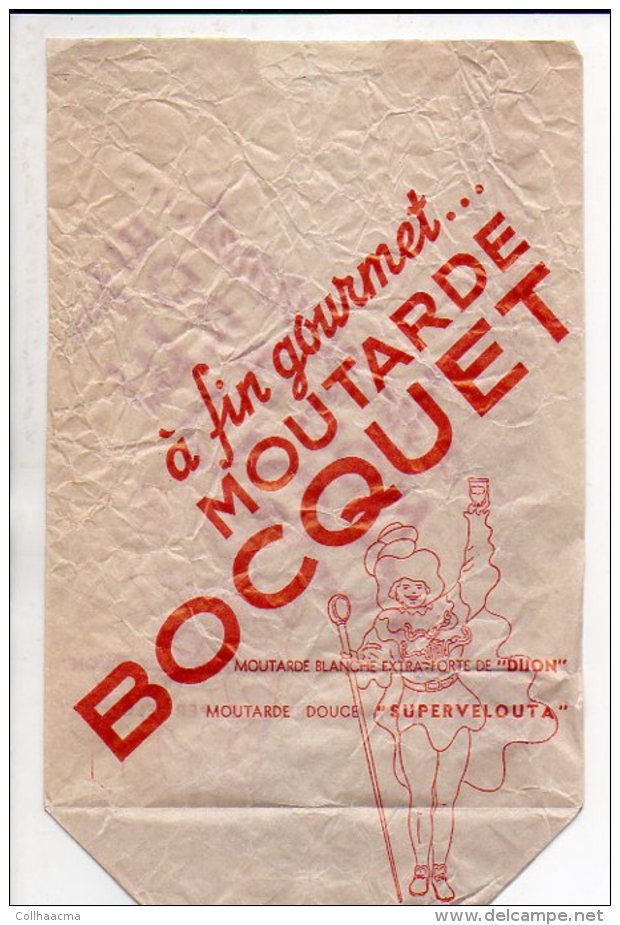 Publicité - Sac En Papier Moutarde " BOCQUET " - Reclame