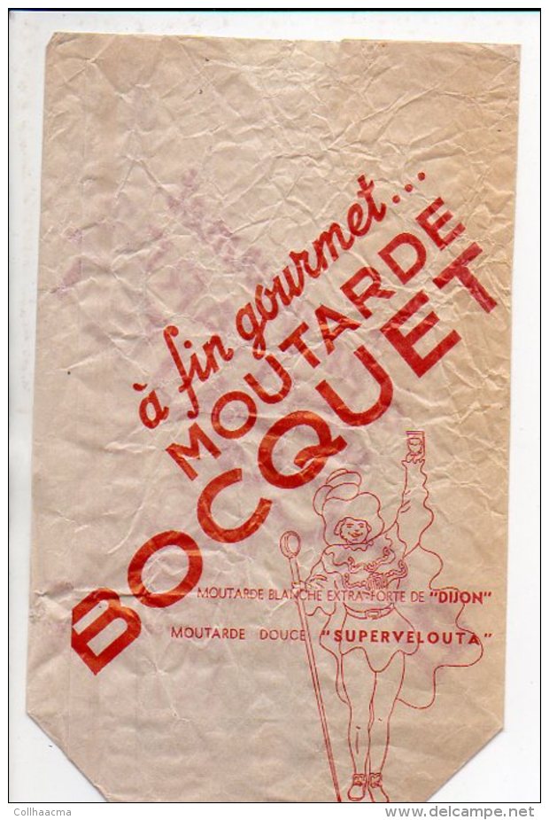 Publicité - Sac En Papier Moutarde " BOCQUET " - Reclame