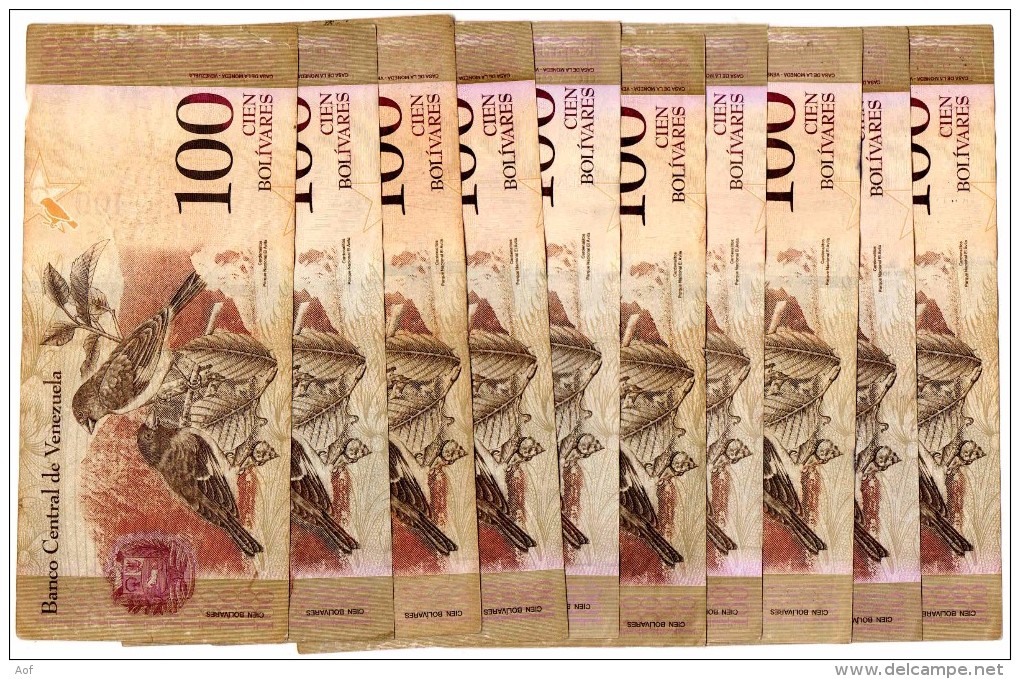 10 Billets De 100 VENEZUELA - Venezuela