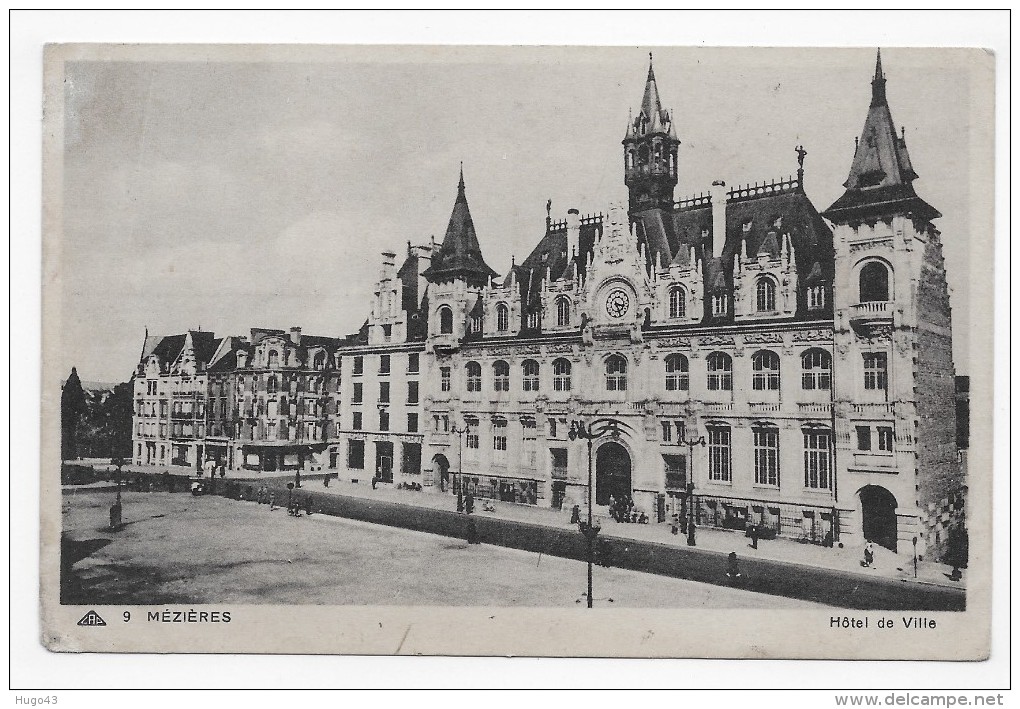 MEZIERES - N° 9 - HOTEL DE VILLE - CPA VOYAGEE - Autres & Non Classés